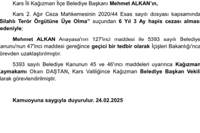 Kars KAĞIZMAN Belediye Başkanı