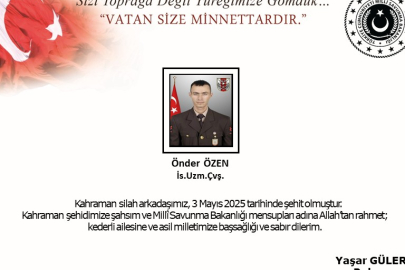 Uzman Çavuş Önder Özen Şehit Oldu
